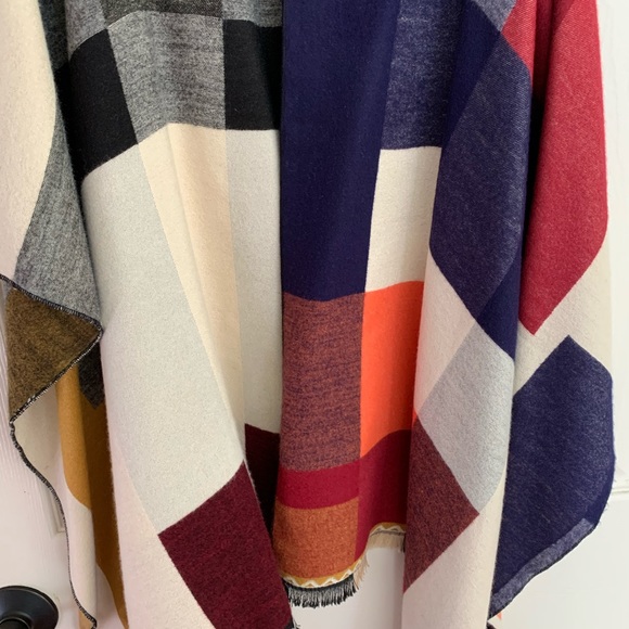 Rampage Long Colorblock Colorful Festival Boho Vest Long Top - Picture 7 of 8